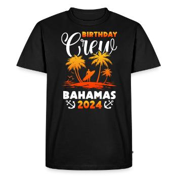 Bahamas Caribbean Island Atlantic Summer Gift - Men's Premium Organic T-Shirt - black - Front - Nico (187cm)