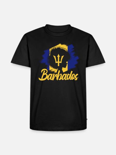 Barbados Caribbean Bajan Holiday Gift - Men's Premium Organic T-Shirt - black