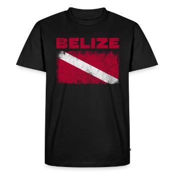 Belize - Men's Premium Organic T-Shirt - black - Front - Nico (187cm)