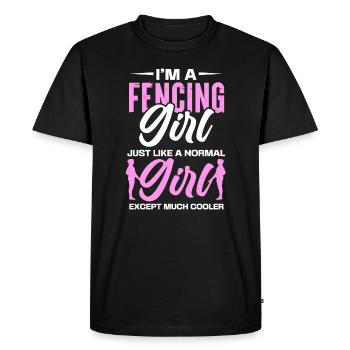 Fencing Sword Sabre Epee Fencing Gift - Men's Premium Organic T-Shirt - black - Front - Nico (187cm)