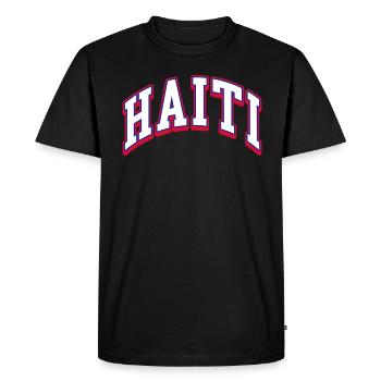 Vacances Haïti Caraïbes - T-shirt Premium bio Homme - noir - Devant - Nico (187cm)