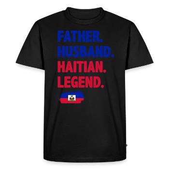Vacances Haïti Caraïbes - T-shirt Premium bio Homme - noir - Devant - Nico (187cm)