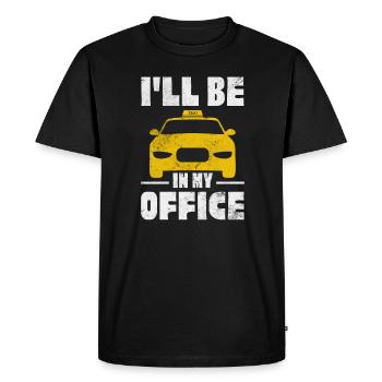 Taxi Chauffeur de taxi Profession Circulation Cadeau - T-shirt Premium bio Homme - noir - Devant - Nico (187cm)