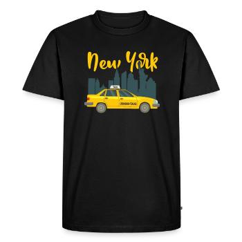 Taxi - Men's Premium Organic T-Shirt - black - Front - Nico (187cm)
