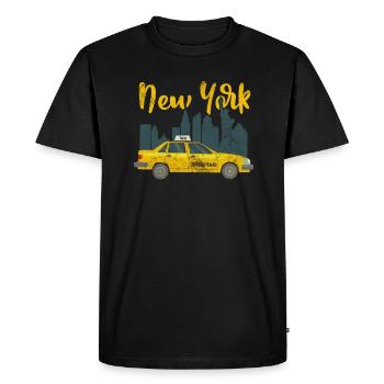 Taxi Chauffeur de taxi Profession Circulation Cadeau - T-shirt Premium bio Homme - noir - Devant - Nico (187cm)