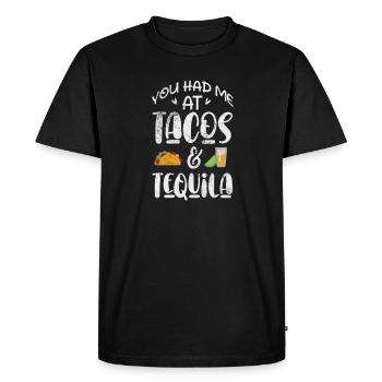 Téquila - T-shirt Premium bio Homme - noir - Devant - Nico (187cm)