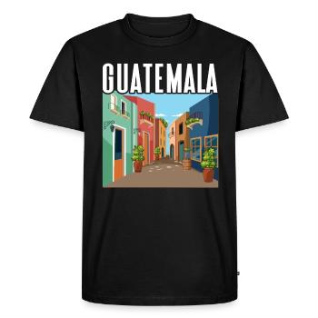 Guatemala Antigua-Barbuda Île des Caraïbes Cadeau - T-shirt Premium bio Homme - noir - Devant - Nico (187cm)