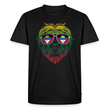 Antigua - T-shirt Premium bio Homme - noir - Devant - Nico (187cm)