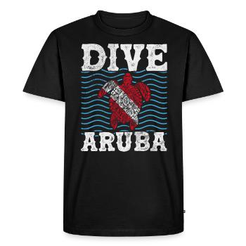 Aruba - T-shirt Premium bio Homme - noir - Devant - Nico (187cm)