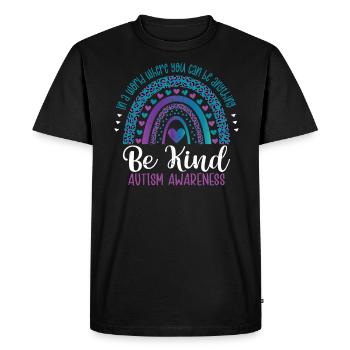 Autism - Men's Premium Organic T-Shirt - black - Front - Nico (187cm)