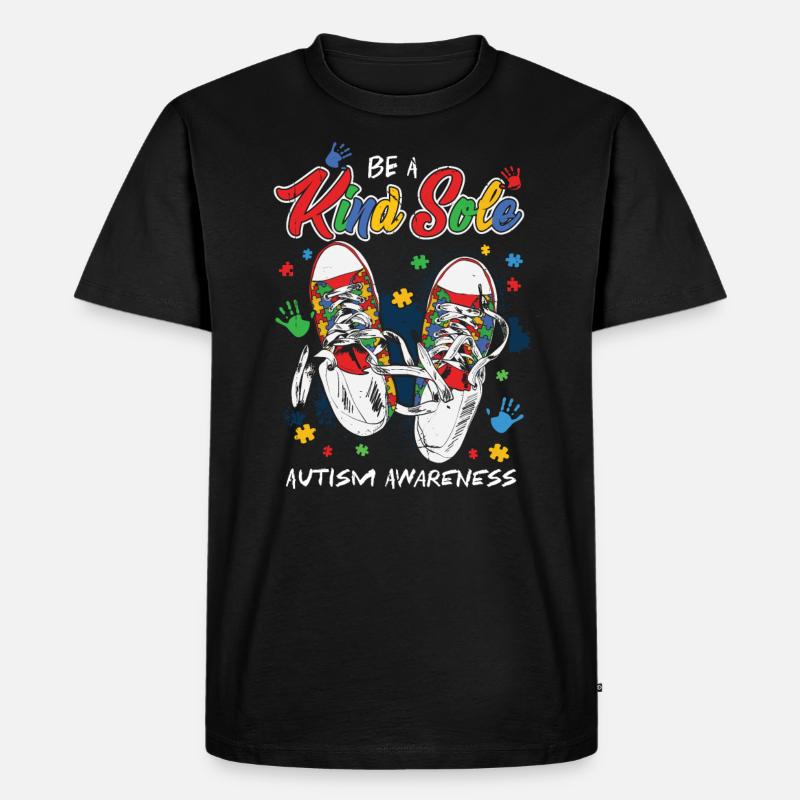 Autismus - Männer Premium Bio T-Shirt - Schwarz