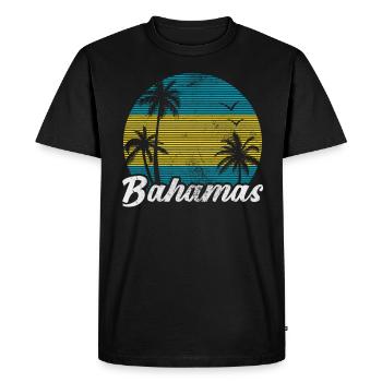 Bahamas - T-shirt Premium bio Homme - noir - Devant - Nico (187cm)