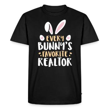 Real Estate Agent Real Estate Agent Gift - Men's Premium Organic T-Shirt - black - Front - Nico (187cm)