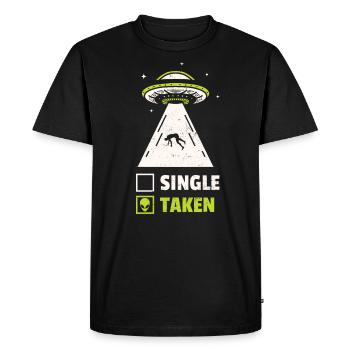 Étranger - T-shirt Premium bio Homme - noir - Devant - Nico (187cm)