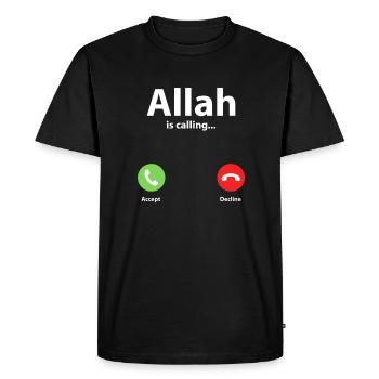 Musulman Islam Allah Ramadan Kareem Cadeau - T-shirt Premium bio Homme - noir - Devant - Nico (187cm)