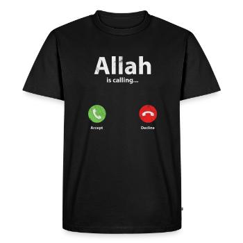 Musulman - T-shirt Premium bio Homme - noir - Devant - Nico (187cm)