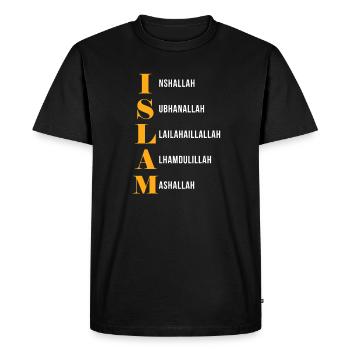 Musulman Islam Allah Ramadan Kareem Cadeau - T-shirt Premium bio Homme - noir - Devant - Nico (187cm)