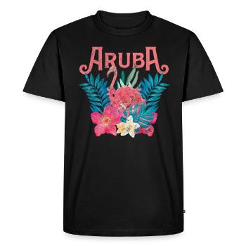 Aruba - T-shirt Premium bio Homme - noir - Devant - Nico (187cm)