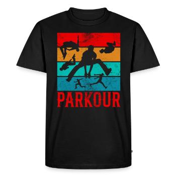 Backflip - T-shirt Premium bio Homme - noir - Devant - Nico (187cm)