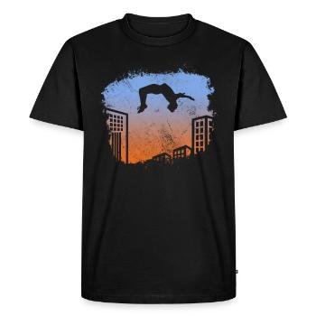 Backflip - T-shirt Premium bio Homme - noir - Devant - Nico (187cm)