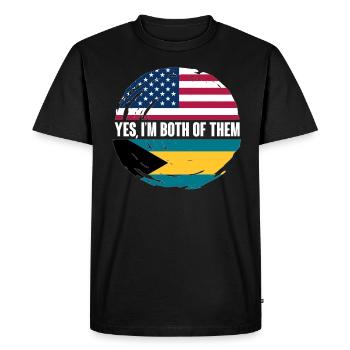 Bahamas Caribbean Island Atlantic Summer Gift - Men's Premium Organic T-Shirt - black - Front - Nico (187cm)