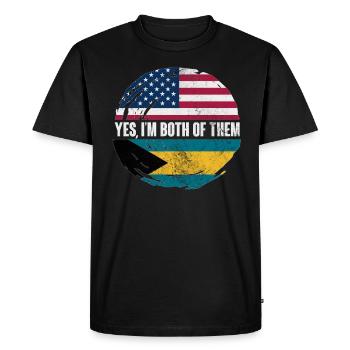 Bahamas - T-shirt Premium bio Homme - noir - Devant - Nico (187cm)