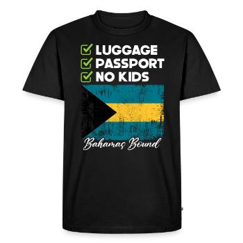 Bahamas Caribbean Island Atlantic Summer Gift - Men's Premium Organic T-Shirt - black - Front - Nico (187cm)