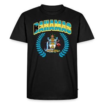 Bahamas Caribbean Island Atlantic Summer Gift - Men's Premium Organic T-Shirt - black - Front - Nico (187cm)