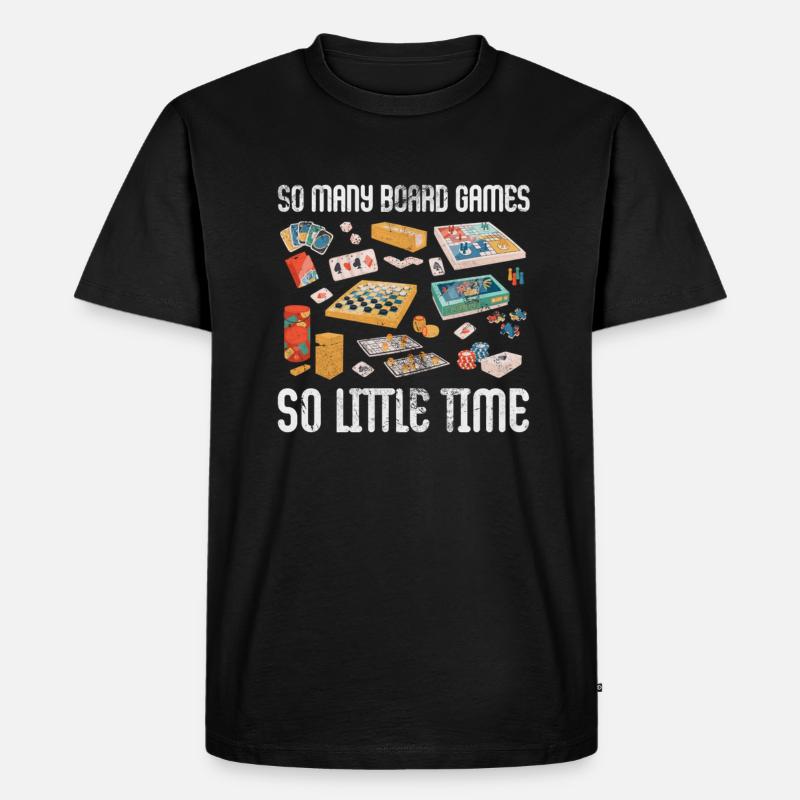 Brettspiel - Männer Premium Bio T-Shirt - Schwarz