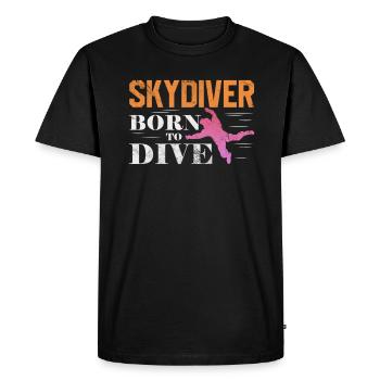 Skydive - T-shirt Premium bio Homme - noir - Devant - Nico (187cm)
