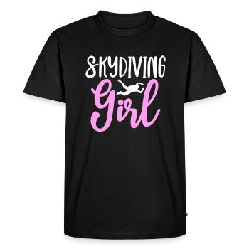 Skydive Skydiver Skydiving Parachute Gift - Men's Premium Organic T-Shirt - black - Front - Nico (187cm)