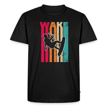 Wakeboard - T-shirt Premium bio Homme - noir - Devant - Nico (187cm)