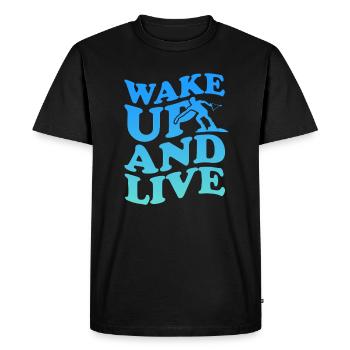 Wakeboard Wakeboarder Wakeboard Cadeau - T-shirt Premium bio Homme - noir - Devant - Nico (187cm)