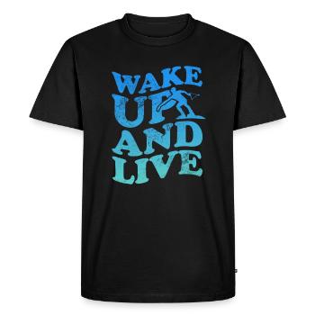 Wakeboard - T-shirt Premium bio Homme - noir - Devant - Nico (187cm)