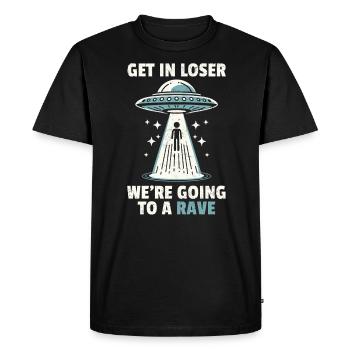 Étranger - T-shirt Premium bio Homme - noir - Devant - Nico (187cm)