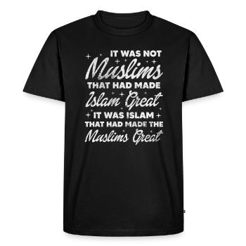 Musulman - T-shirt Premium bio Homme - noir - Devant - Nico (187cm)