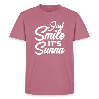 Muslim Islam Allah Ramadan Kareem Gift - Men's Premium Organic T-Shirt - mauve - Front - Nico (187cm)