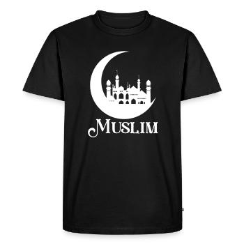Musulman Islam Allah Ramadan Kareem Cadeau - T-shirt Premium bio Homme - noir - Devant - Nico (187cm)