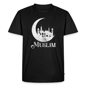 Musulman - T-shirt Premium bio Homme - noir - Devant - Nico (187cm)