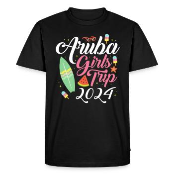 Aruba Caraïbes Été Ocean Beach Cadeau - T-shirt Premium bio Homme - noir - Devant - Nico (187cm)