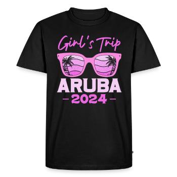 Aruba Caraïbes Été Ocean Beach Cadeau - T-shirt Premium bio Homme - noir - Devant - Nico (187cm)