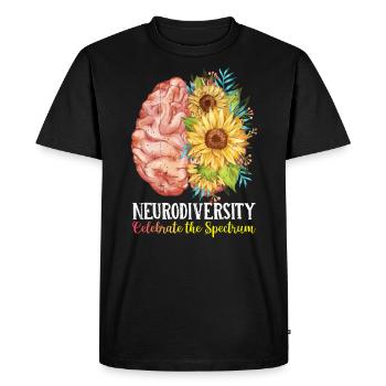 Autism - Men's Premium Organic T-Shirt - black - Front - Nico (187cm)