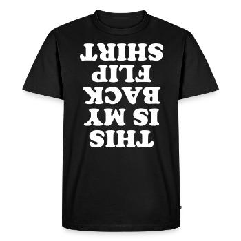 Backflip Salto Acrobaties Parkour Gymnastique Cadeau - T-shirt Premium bio Homme - noir - Devant - Nico (187cm)