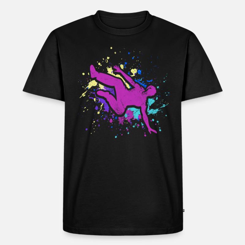 Backflip - Männer Premium Bio T-Shirt - Schwarz