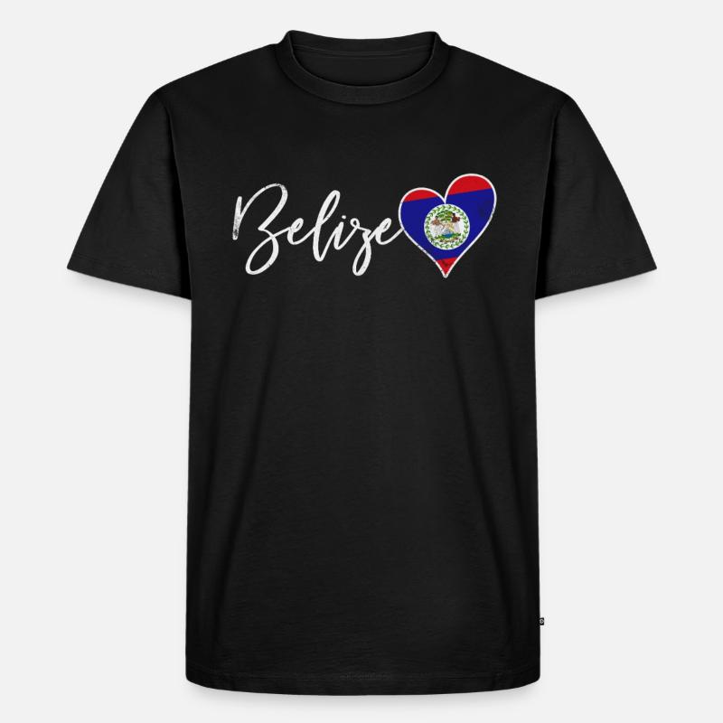 Belize - Männer Premium Bio T-Shirt - Schwarz