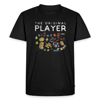 Brettspiel - Männer Premium Bio T-Shirt - Schwarz - Vorne - Nico (187cm)