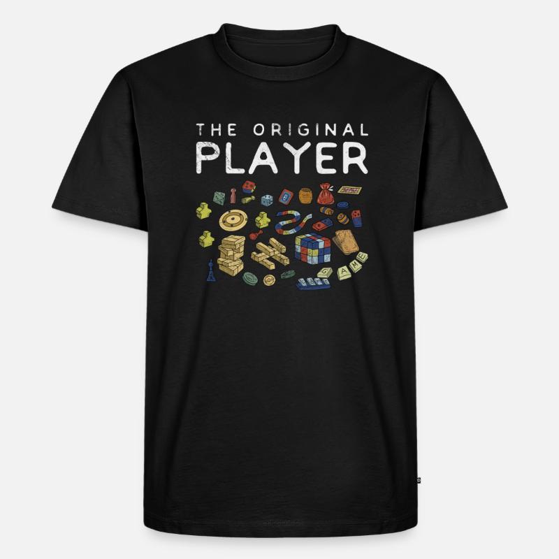 Brettspiel - Männer Premium Bio T-Shirt - Schwarz