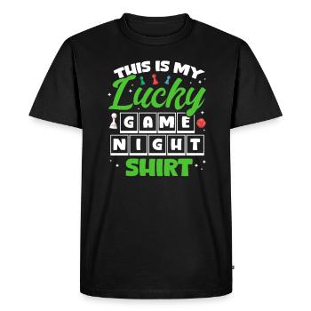 Jeu de société Jeux de société Jeux de nuit Jeux Cadeau - T-shirt Premium bio Homme - noir - Devant - Nico (187cm)