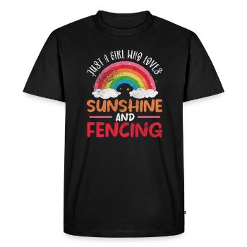 fencing - Men's Premium Organic T-Shirt - black - Front - Nico (187cm)