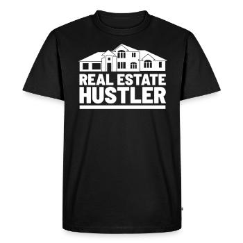 Real Estate Agent Real Estate Agent Gift - Men's Premium Organic T-Shirt - black - Front - Nico (187cm)